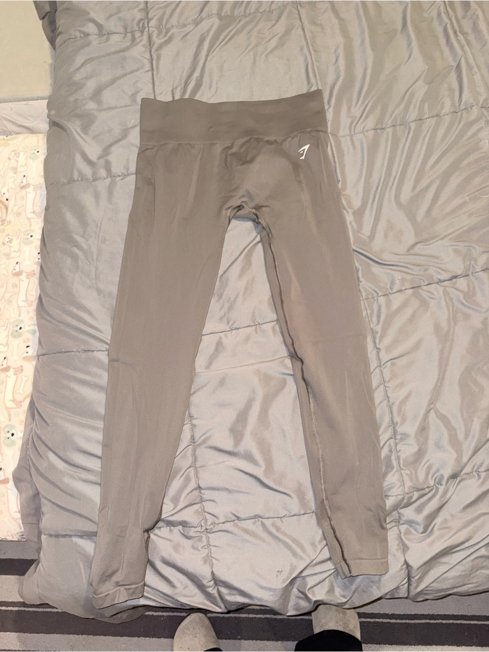 Gymshark Kids Taupe High-Waist Performance Leggings